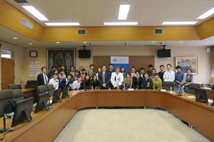 With lecture participants