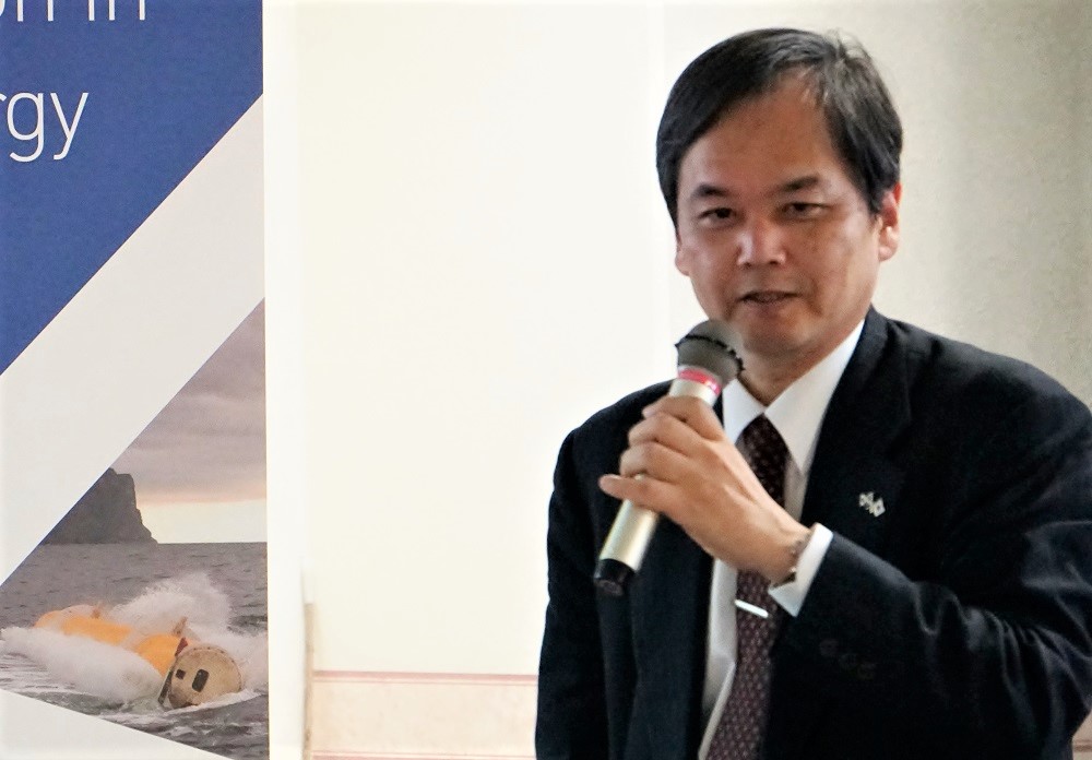 長崎大学海洋未来イノベーション機構　教授（海洋エネルギー利用研究部門　部門長）山本郁夫教授の講演