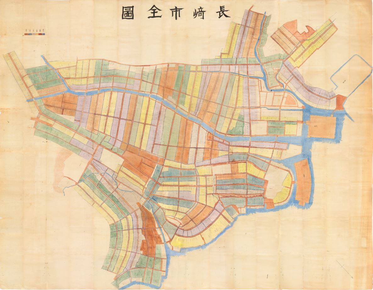 長崎箇所割大地図の全体図