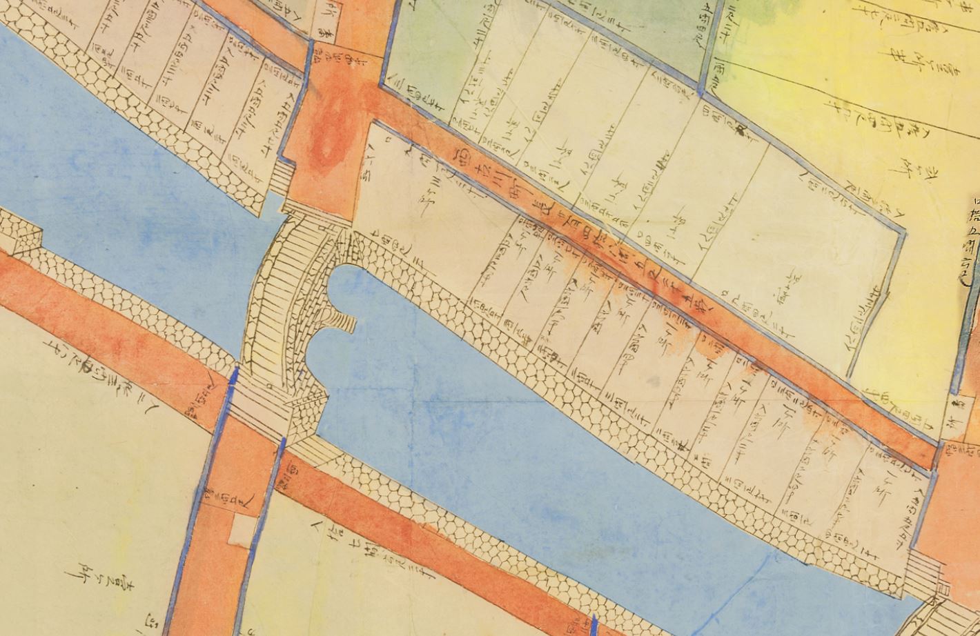 眼鏡橋周辺の拡大図