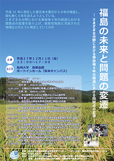 公開シンポジウム「福島の未来と変遷」