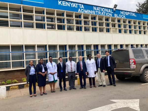 In front of Kenyatta National Hospital