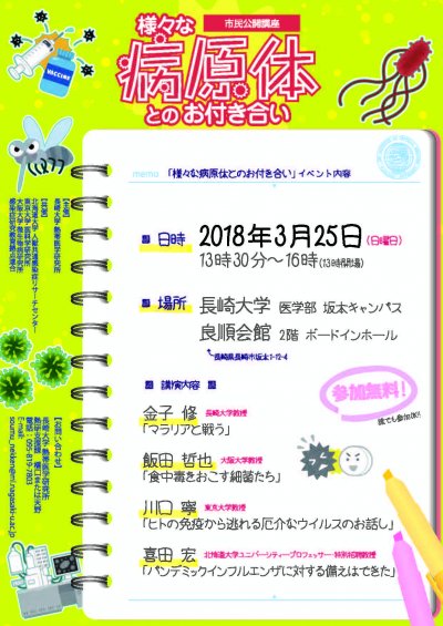 「様々な病原体とのお付き合い」ポスター