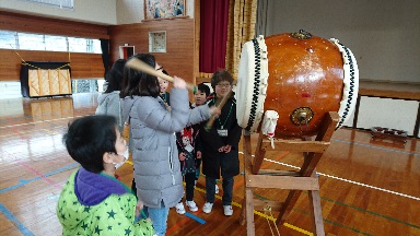 大草太鼓の演奏体験