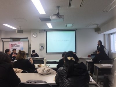 交流ワークショップでの学生による研究発表\