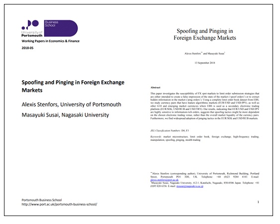 Spoofing and Pinging in Foreign Exchange Markets