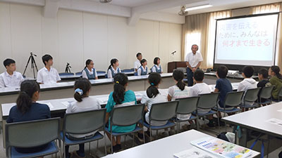 島原高校の学生との交流（自然災害からの復興学習）