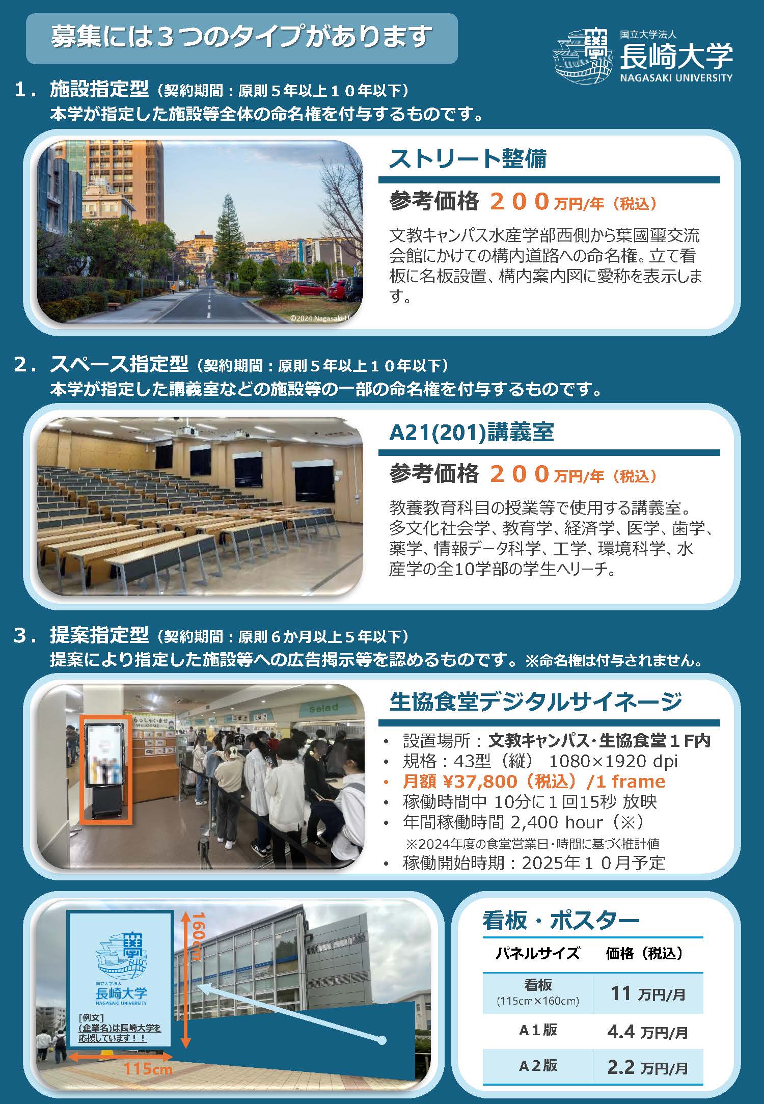 （チラシ）長崎大学ネーミングライツパートナーの募集p2