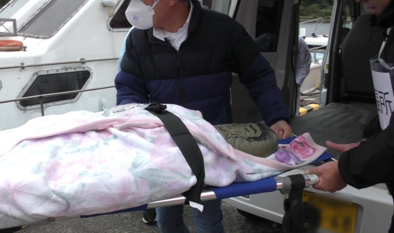 久賀島・田の浦港に到着